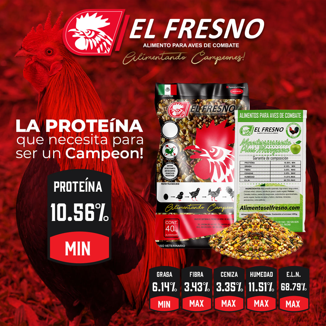 Alimento para gallos - mantenimiento plus Manzana